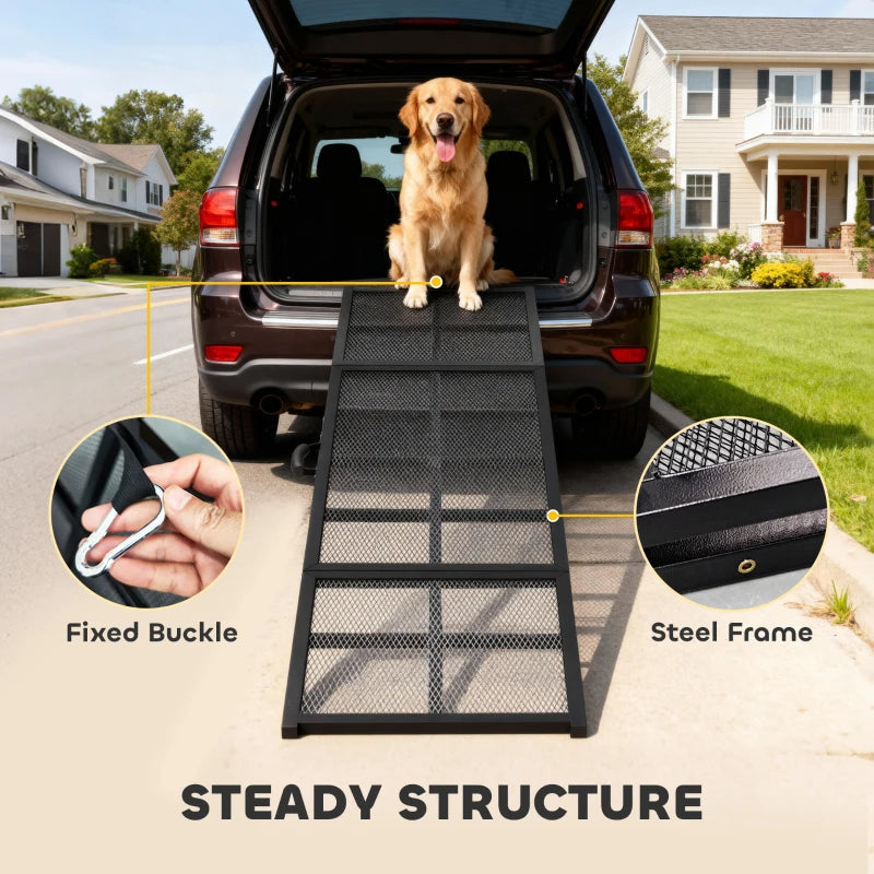 Restpaw dog car ramp dimensions and weight capacity, up to 132 lbs