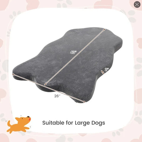 Large dog resting comfortably on the Restpaw orthopedic memory foam bed